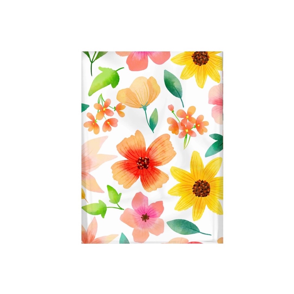 LAST ONE ☝🏻 25 10X13 Poly Mailers Flower Watercolor Shipping Envelopes Bags - Picture 5 of 5
